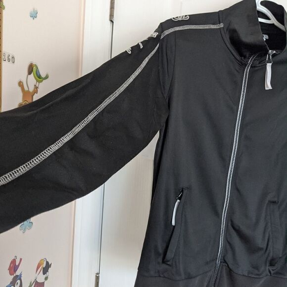 BETTER BODIES black zipped shirt pull sweatshirt size Large @W - Picture 4 of 11